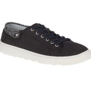 Merrell Sneakers Womens Size 8 Black Around Town City Moc Canvas Lace Up Shoes